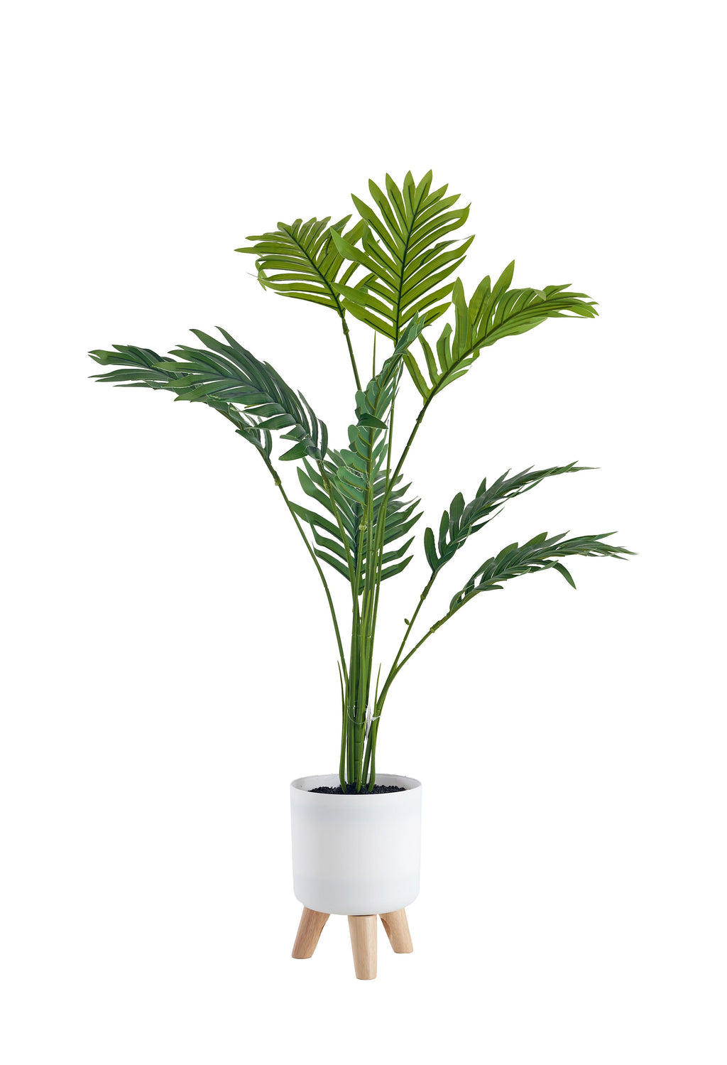 Pianta artificiale  con vaso treppiede